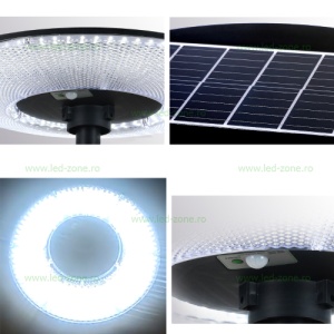 Lampa LED Iluminat Stradal UFO 200W Solara Montaj Stalp - Img 3