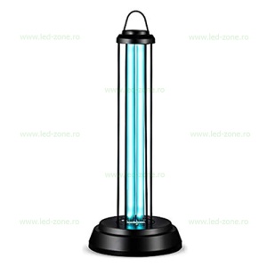 Lampa Sterilizare Germicida UV-C cu Ozonificare 38W Metal