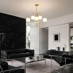 Lustra 6 Socluri E27 Aurie LZ7537
