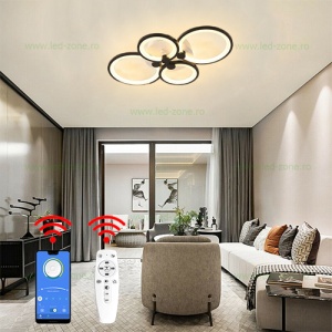 Lustra LED 112W 3 Functii Dimabila cu Telecomanda sau Telefon LZ6626-4