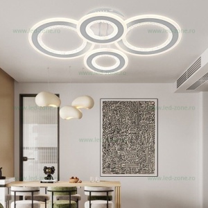 Lustra LED 120W 3 Functii Dimabila cu Telecomanda LZ3511-2+2 - Img 2