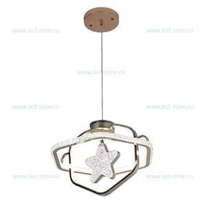Lustra LED 136W Dimabila 3 Functii cu Telecomanda LZ1265-3 - Img 2