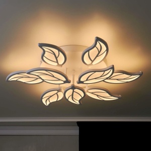 Lustra LED 162W Alba 3 Functii cu Telecomanda LZ96-6+3