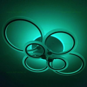 Lustra LED 176W 3 Functii RGB Dimabila cu Telecomanda LZK38-2+2+2 - Img 5