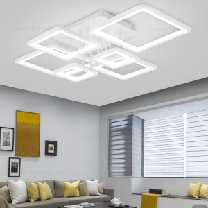 Lustra LED 240W Alba 3 Functii Dimabila Telecomanda LZ131-6 - Img 3