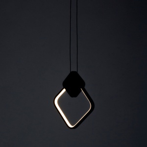 Lustra LED 24W Neagra Pendul 3 Functii LZ320