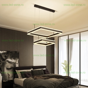 Lustra LED 256W Dimabila 3 Functii cu Telecomanda LZ1767-500 - Img 5