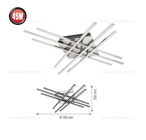 Lustra LED 45W 6 Segmente GLORY - Img 2