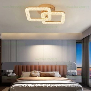 Lustra LED 50W Aurie 3 Functii cu Telecomanda LZ230-2