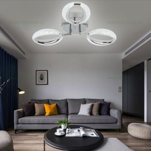 Lustra LED 56W 3 Functii Dimabila cu Telecomanda LZSE-C1190-3 - Img 2