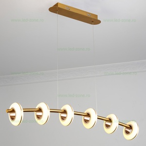 Lustra LED 60W Dimabila 3 Functii cu Telecomanda LZ2039-6 - Img 4