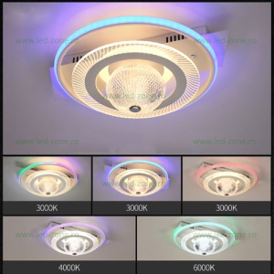 Lustra LED 66W 3 Functii RGB Smart Dimabila cu Telecomanda LZ9214-400 - Img 2