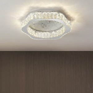 Lustra LED 72W Dimabila 3 Functii cu Telecomanda Cristal LZ9123