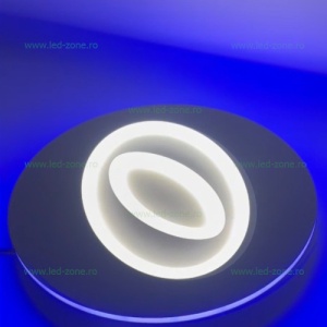 Lustra LED 74W 3 Functii Dimabila Telecomanda LZ1239+RGB - Img 4