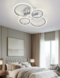 Lustra LED 80W 3 Functii Dimabila cu Telecomanda LZDQ001/2+2 - Img 3