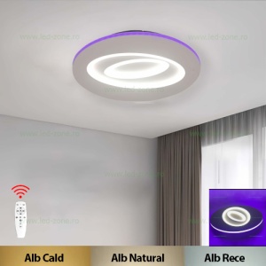 Lustra LED 83W 3 Functii Dimabila Telecomanda LZ1242+RGB
