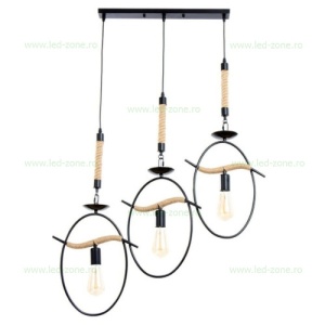 Lustra Rustic 3 Socluri E27 LZ8884 - Img 3