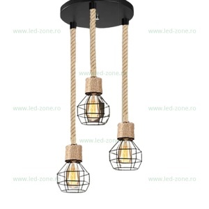 Lustra Rustic 3 Socluri E27 LZC531-3