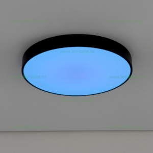 Panou LED 70W D-50cm Aplicat Negru RGB-CCT cu Telecomanda - Img 5