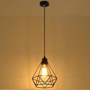 Pendul Soclu E27 Vintage Negru LZ03 - Img 2