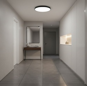 Plafoniera LED 48W Rotunda Neagra Frameless CCT - Img 3