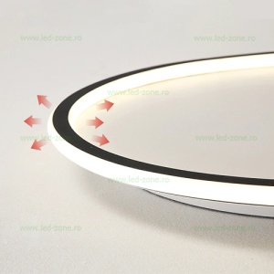Plafoniera LED 80W Rotunda 3 Functii Dimabila cu Telecomanda - Img 3