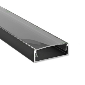 Profil Aluminiu Aplicat Negru Dispersor Negru 2M 27MM - Img 3