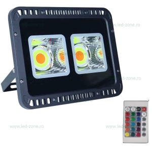 Proiector LED 100W 220V RGB Telecomanda 2 Module LZ1289 - Img 2