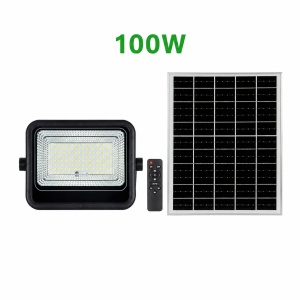 Proiector LED 100W cu Panou Solar si Telecomanda ECO