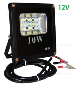 Proiector LED 10W Slim SMD 12V Alimentare Clesti