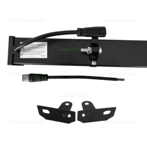 Proiector LED 24W 220V Liniar 100cm RGB Telecomanda Slim Premium - Img 2
