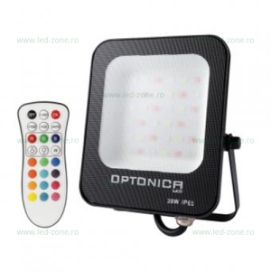 Proiector LED 30W Slim RGB Telecomanda LZ01 - Img 1