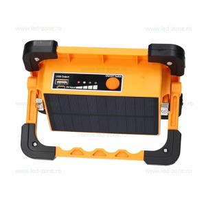 Proiector LED 30W Solar Acumulator USB Police
