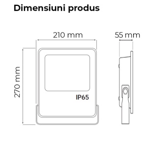 Proiector LED 50W Slim SMD LEOPAR - Img 3