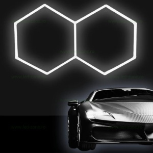 Set 2 Hexagoane LED Honeycomb 77W Tuburi 440mm - Img 2