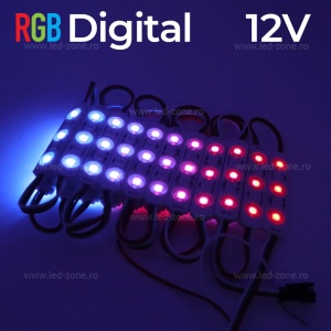 Set 20 Module LED 3xSMD5050 RGB Digital 12V - Img 1