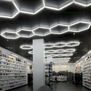 Set 5 Hexagoane LED Honeycomb 200W Tuburi 440mm LZ4103 - Img 2