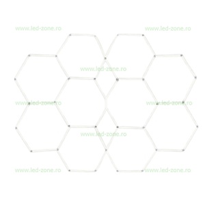 Set 8 Hexagoane LED Honeycomb 280W Tuburi 566mm - Img 4