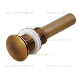 Sifon Lavoar Fara Prea Plin Cu Ventil Bronz Antichizat LZ8019F - Img 2
