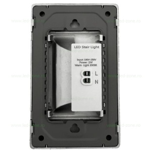 Spot LED 1W Dreptunghiular Argintiu Trepte Senzor LZ4661 - Img 2