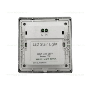 Spot LED 1W Patrat Negru Trepte LZ7012 - Img 3