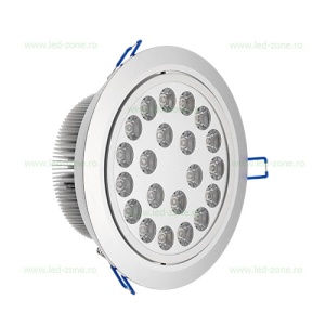 Spot LED 21x1W Rotund Mobil Argintiu 220V - Img 2