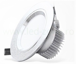 Spot LED 5W Rotund Mat Argintiu