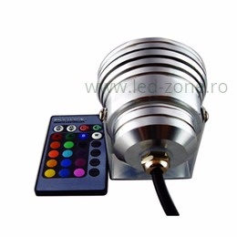 Spot LED Exterior 10W Rotund RGB Lupa 12V