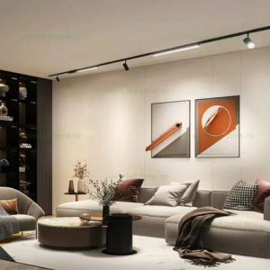 Spot LED Magnetic 8W Patrat Negru Reglabil Ultra Slim - Img 3