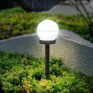 Stalp LED Gradina Solar Glob Mat D100mm - Img 3