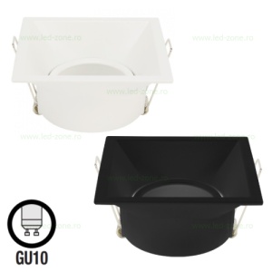 Suport Incastrat 1 Bec Spot LED GU10 Patrat MEYAN