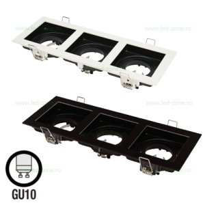 Suport Incastrat 3 Becuri Spot LED GU10 PETUNYA