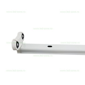 Suport Tub LED T8 2x120cm Interior Alimentare un Capat