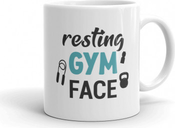Cana personalizata Resting gym face